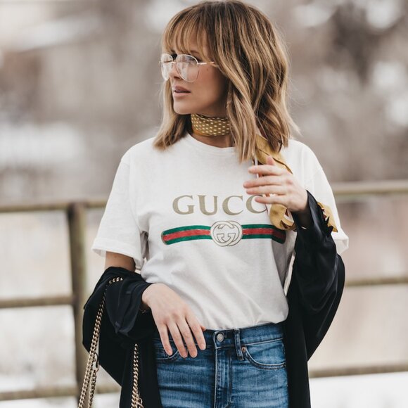 Oversized Gucci Logo T Shirt - Picture 1 of 10